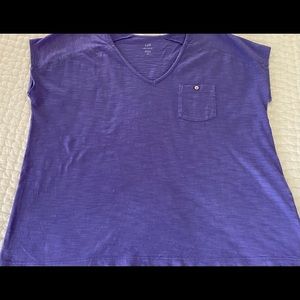 J Jill v neck cotton top EUC